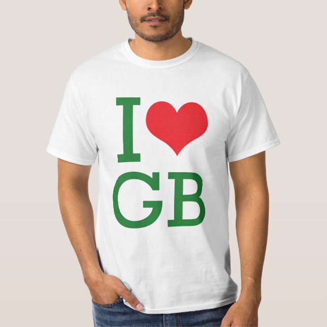T-shirt mim coração gb (Frente)
