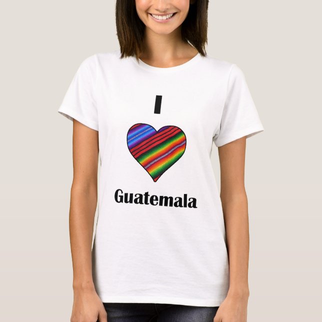 T-shirt Mim coração Guatemala Tipico (Frente)
