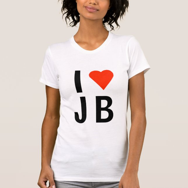 T-shirt Mim coração JB (Frente)