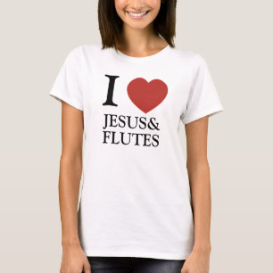 T-shirt Mim coração Jesus & flautas