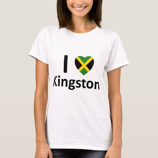 T-shirt Mim coração Kingston (Jamaica) (Frente)