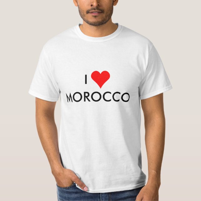 T-shirt mim coração Marrocos (Frente)