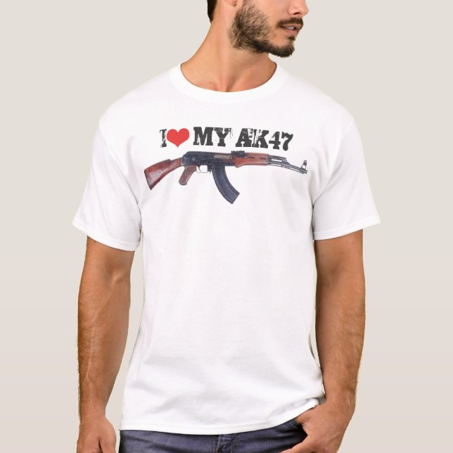 T-shirt Mim coração meu AK47 (Frente)