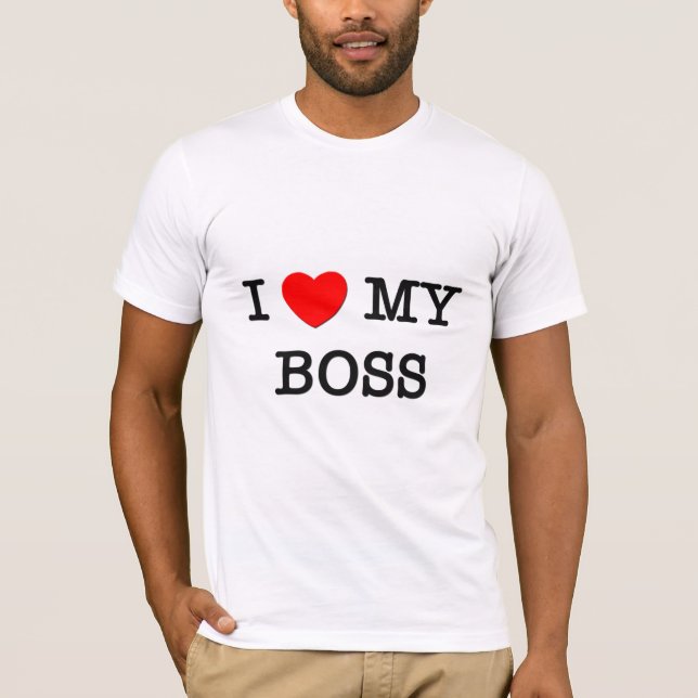 T-shirt Mim coração meu CHEFE (Frente)