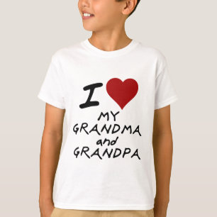 T-shirt mim coração meus avó e vovô