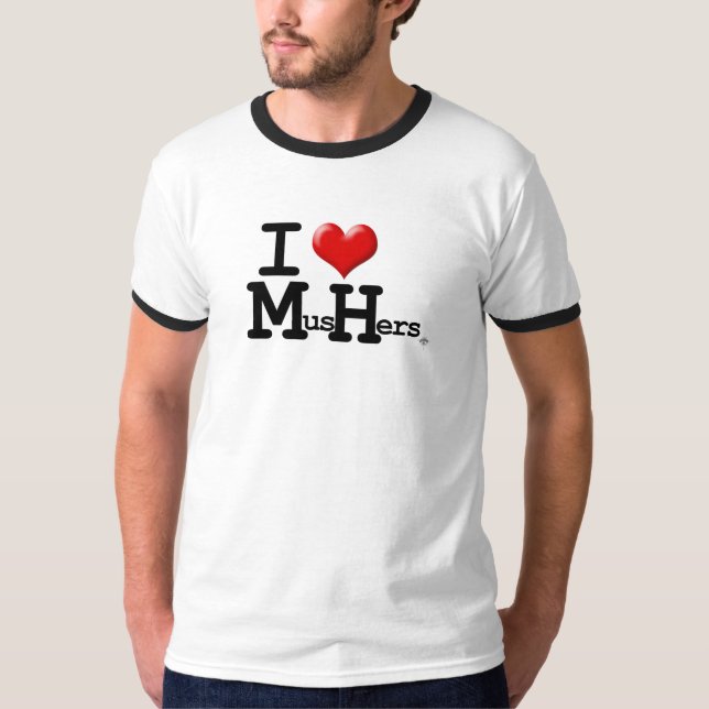 T-shirt Mim coração Mushers (Frente)