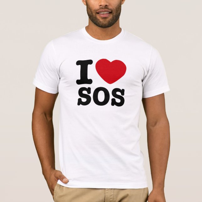 T-shirt mim coração SOS (Frente)
