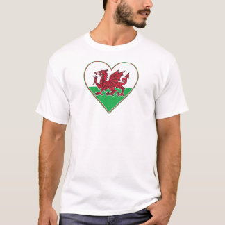 T-shirt Mim coração Wales
