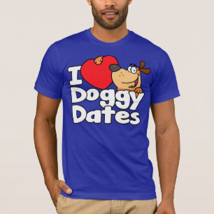 T-shirt Mim datas do Doggy do coração