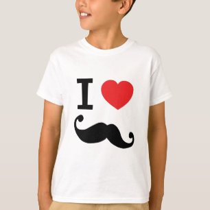 T-shirt Mim do coração Moustache twirly
