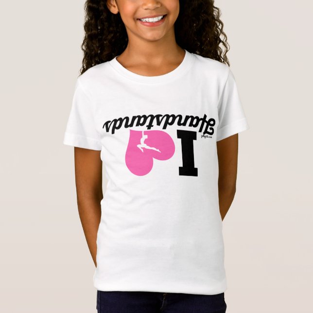 T-shirt MIM Handstands do CORAÇÃO - ginástica (Frente)