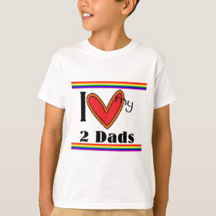 T-shirt Mim luv meus 2 pais