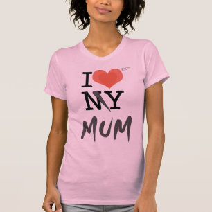 T-shirt Mim luv minha mãe V