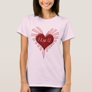 T-shirt Mim Luv você namorados