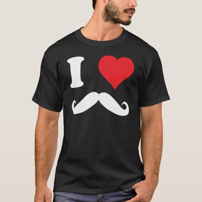 T-shirt mim moustache do coração!!! (Frente)