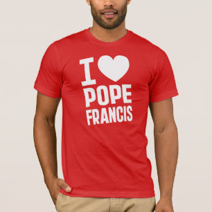 T-shirt Mim papa Francis do coração