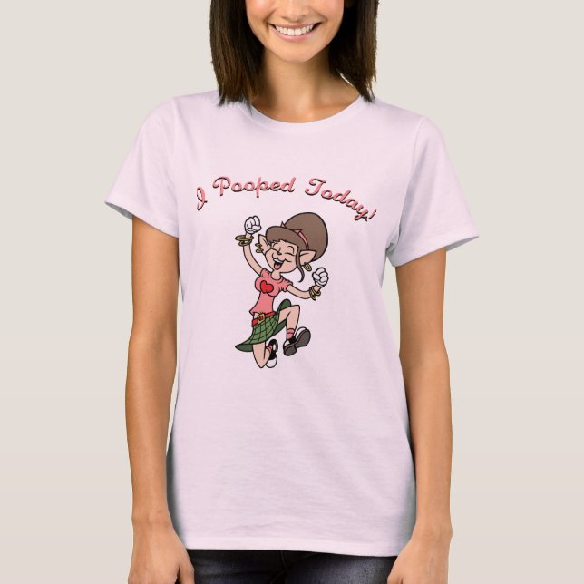 T-shirt Mim Pooped hoje! - f (Frente)