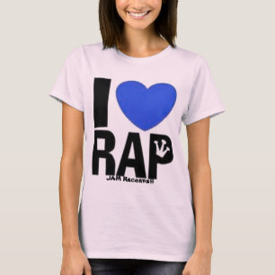 T-shirt Mim rap do coração - azul