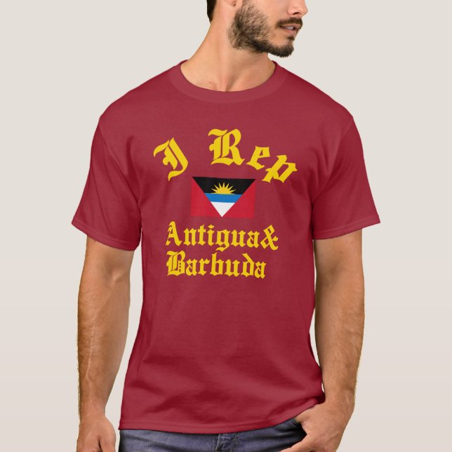 T-shirt Mim representante Antígua e Barbuda (Frente)