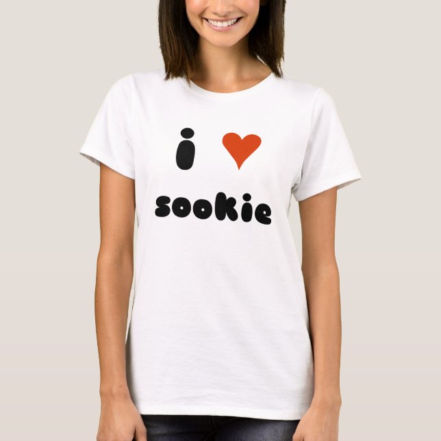 T-shirt mim sookie do coração (escuro) (Frente)