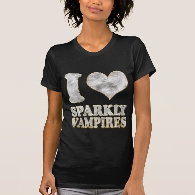 T-shirt Mim vampiros Sparkly do coração (Frente)