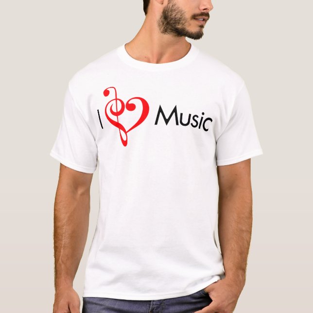 T-shirt Mim vermelho da música do coração (Frente)