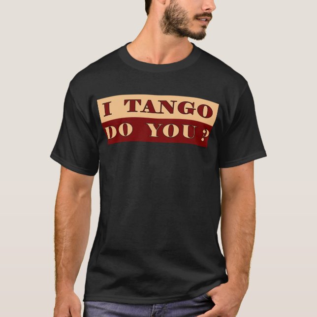 t-shirt mim vermelho do tango (Frente)