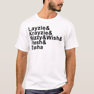T-shirt Mim & você & osso (rotulação preta)