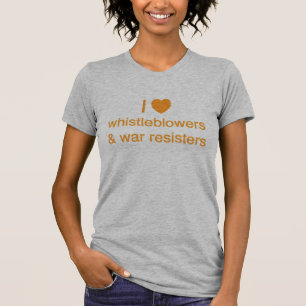 T-shirt Mim Whistleblowers (do coração) e resistente da