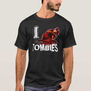 T-shirt MIM ZOMBIS do CORAÇÃO - preto/branco