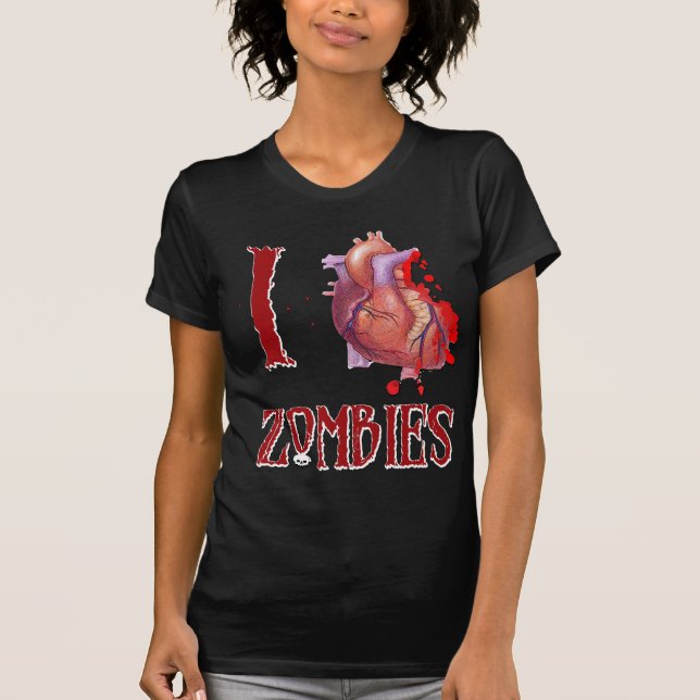 T-shirt Mim zombis do *heart* (Frente)