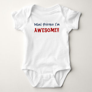 T-shirt Mimi pensa que eu sou impressionante! Bodysuit da