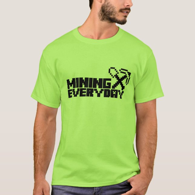 T-shirt Mineração diária (Frente)