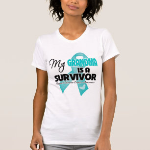 T-shirt Minha avó é uma sobrevivente - Câncer de ovári