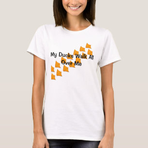 T-shirt Minha caminhada dos patos por todo o lado em mim