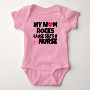 T-shirt Minha causa das rochas da mamã é um bebê engra