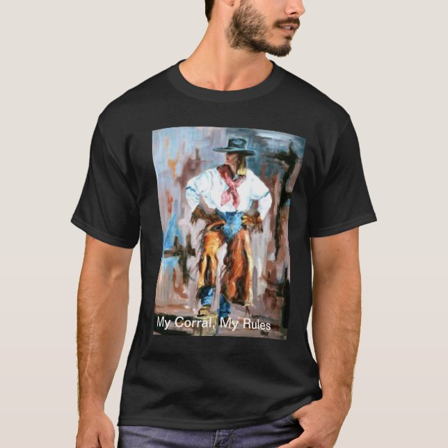 T-shirt Minha cerca, o estilo dos meus homens das regras (Frente)