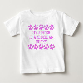 T-shirt Minha Irmã É Um Husky Siberiano