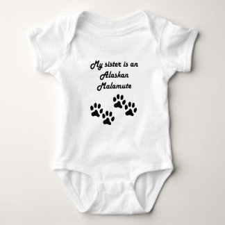 T-shirt Minha Irmã É Um Malamute Do Alasca