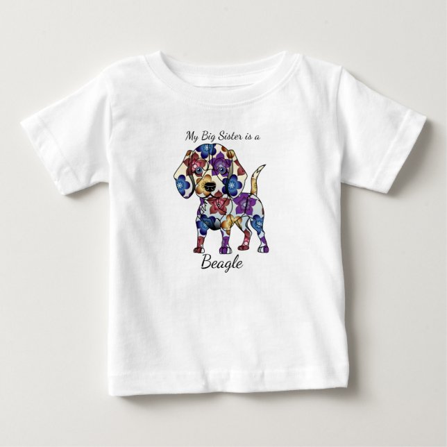 T-shirt Minha Irmã Grande é uma roupa de bebê (Frente)