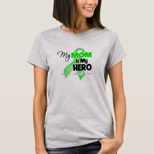 T-shirt Minha mãe é meu herói - Câncer de rim
