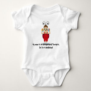 T-shirt Minha mamã é um terapeuta ocupacional, bodysuit