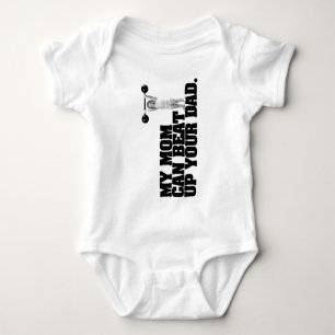 T-shirt Minha mamã pode bater acima seu pai