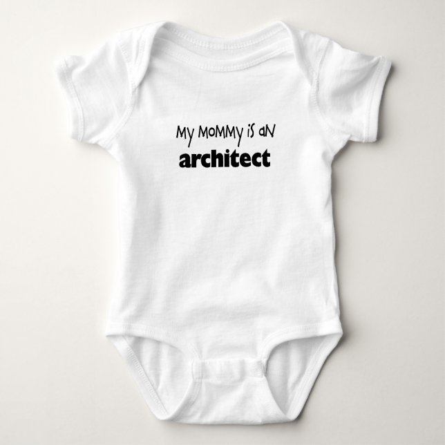 T-shirt Minha mamãe é um arquiteto (Frente)