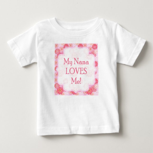 T-shirt Minha Nana ama-me Onsie (Frente)