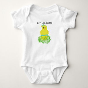 T-shirt Minha Páscoa de 1rua Bebês Pintinho Cripador de Ov