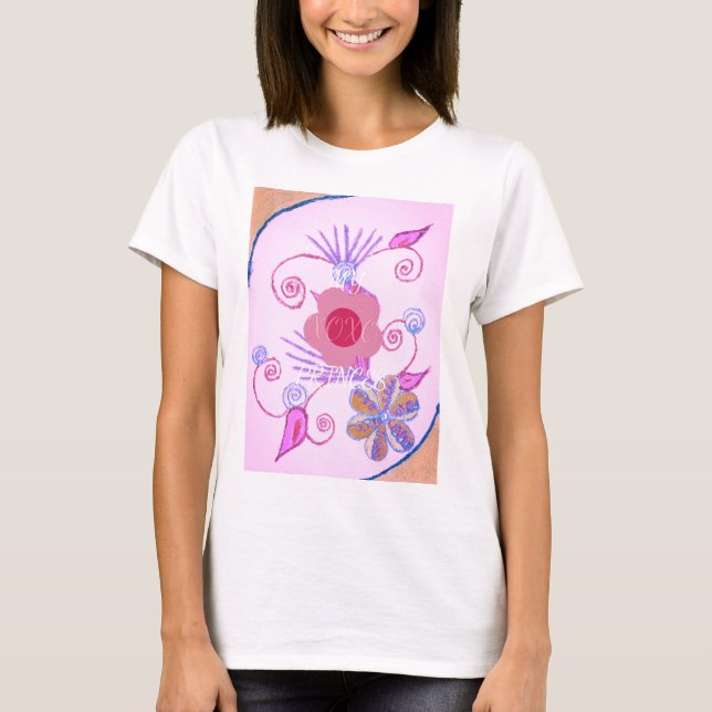 T-shirt Minha Pequena Princesa: Vetor Rosa Bebê Inspiracio (Frente)
