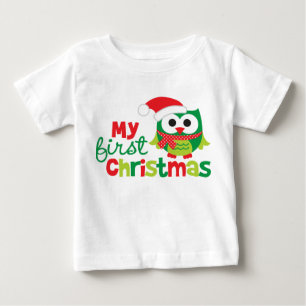 T-shirt Minha primeira coruja do papai noel do Natal