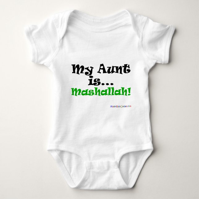T-shirt Minha tia é Mashallah! (Frente)
