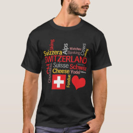T-shirt Minhas coisas suíças favoritas engraçadas